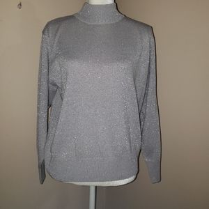Vtg Milano Design Group Sweater Silver SZ M EUC